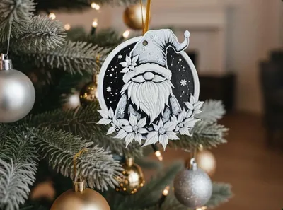 Décorations de sapin de Noël | Père Noël & scènes d'hiver