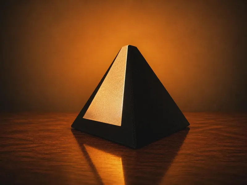 PYRA – Lampe Sculpturale Design | Lampe d’Ambiance Minimaliste | Décoration Moderne | Lampe de Table