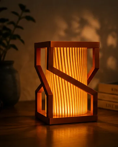 Lampe geometrique