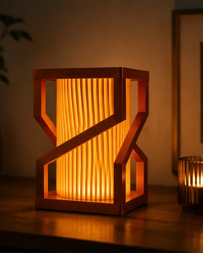 Lampe geometrique