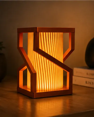 Lampe geometrique