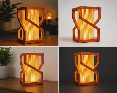 Lampe d'Ambiance Minimaliste – Lampe de Chevet Design Japandi – Déco Scandinave Neutre – Lumière Douce USB – Idée Cadeau Crémaillère