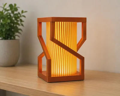 Lampe d'Ambiance Minimaliste – Lampe de Chevet Design Japandi – Déco Scandinave Neutre – Lumière Douce USB – Idée Cadeau Crémaillère