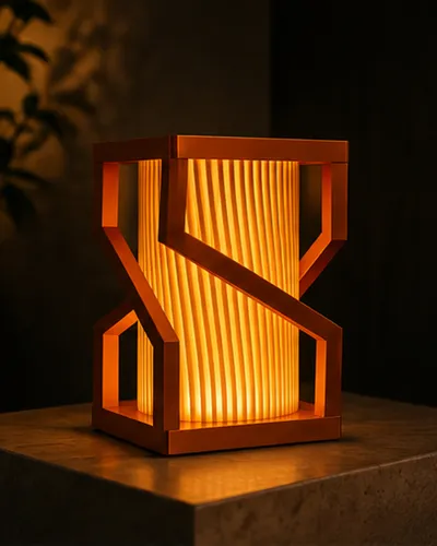 Lampe geometrique