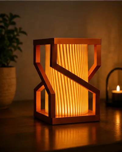 Lampe geometrique